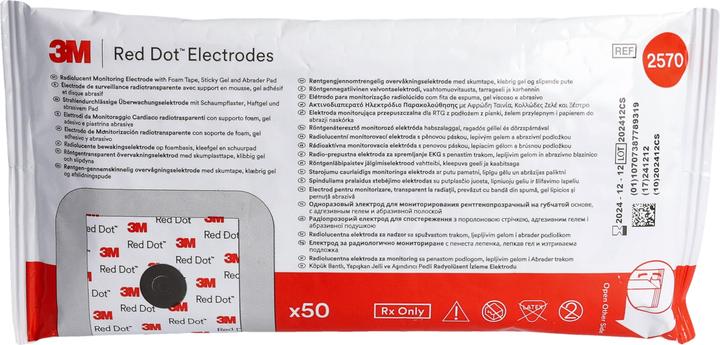 Produktbild 3M Red Dot EKG Elektroden Universal röntgentransparent 50 Stk