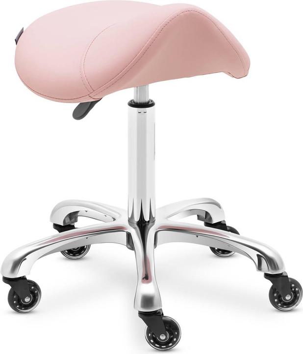 Produktbild Physa Sattelhocker YORK POWDER PINK ergonomischer Rollhocker höhenverstellbar