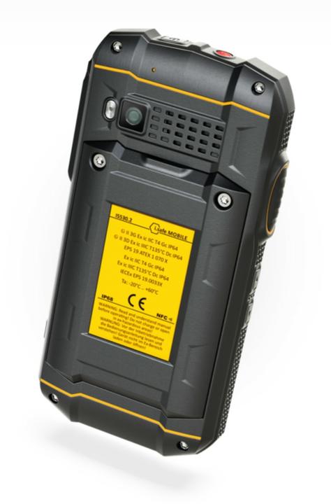 Produktbild I.safe Mobile IS530.2 Ex-geschütztes Smartphone Ex Zone 2, 22 11.4 cm (4.5 Zoll) (64 GB, Schwarz, 4.50", Dual SIM, 13 Mpx, 4G)