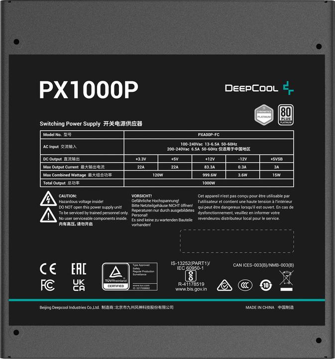 Produktbild Deepcool PX1000P PSU (1000 W)