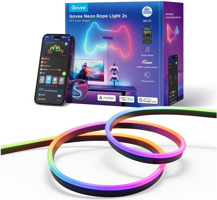 Produktbild Govee LED Stripe Neon (Mehrfarbig, 400 cm, Indoor, Outdoor)
