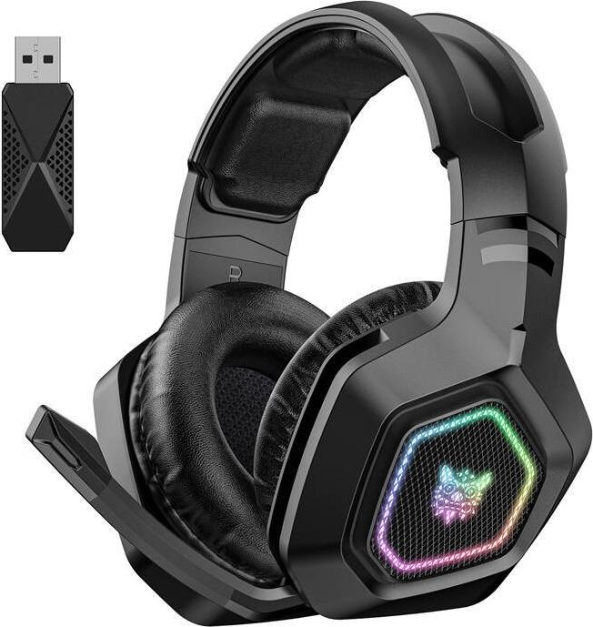 Actual product image Onikuma B100 gaming headphones (black) (Wireless, Cable)