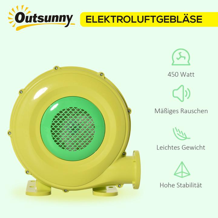 Actual product image Outsunny Gebläsepumpe ABS Gelb+Grün