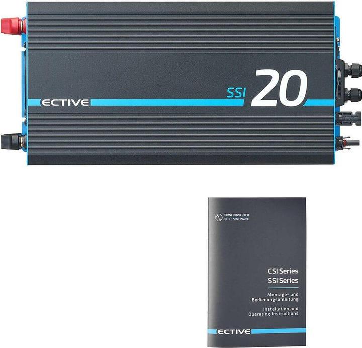 Actual product image Ective SSI 20 Sine wave inverter 24V 230V 2000W Inverter MPPT solar charge controller