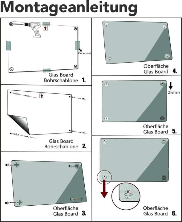 Image du produit Master of Boards Tableau en verre Verre de sécurité (65 x 100 cm)
