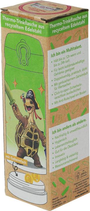 Produktbild Awave Die Schule der Magischen Tiere Trinkflasche 380 ml Edelstahl | grün, Henrietta (0.38 l)