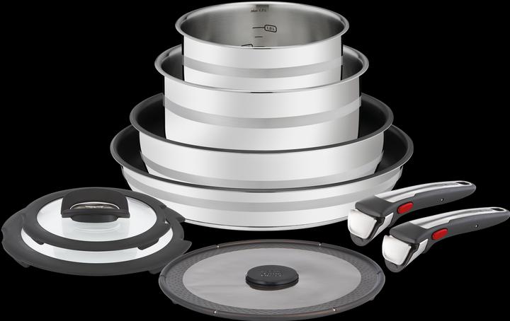 Tefal Jamie Oliver Ingenio G6 (28 cm, Pfannenset + Topfset, Edelstahl)