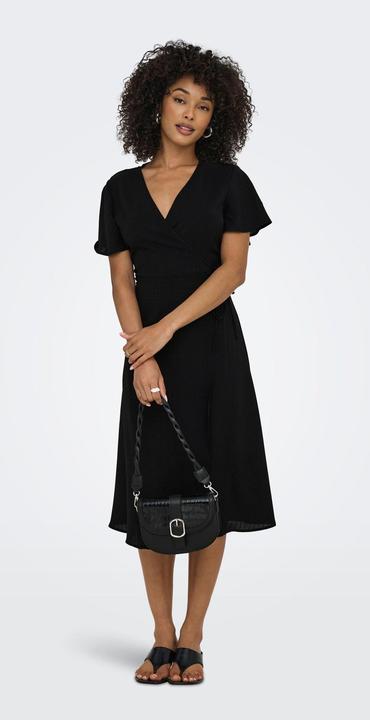 Actual product image Only Stucali S/S Midi Wrap Dress Wvn (L)