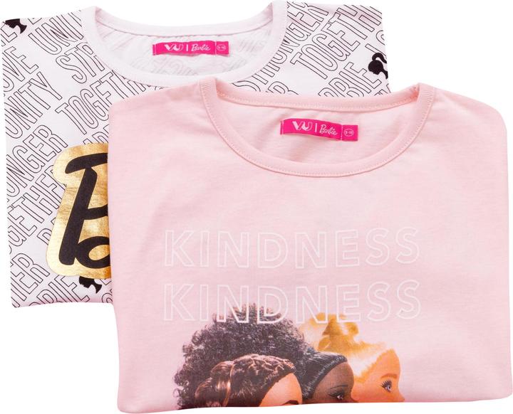 Immagine prodotto Barbie Set di magliette da ragazza Kindness Stronger Together Unity And Love (confezione da 2) (140)