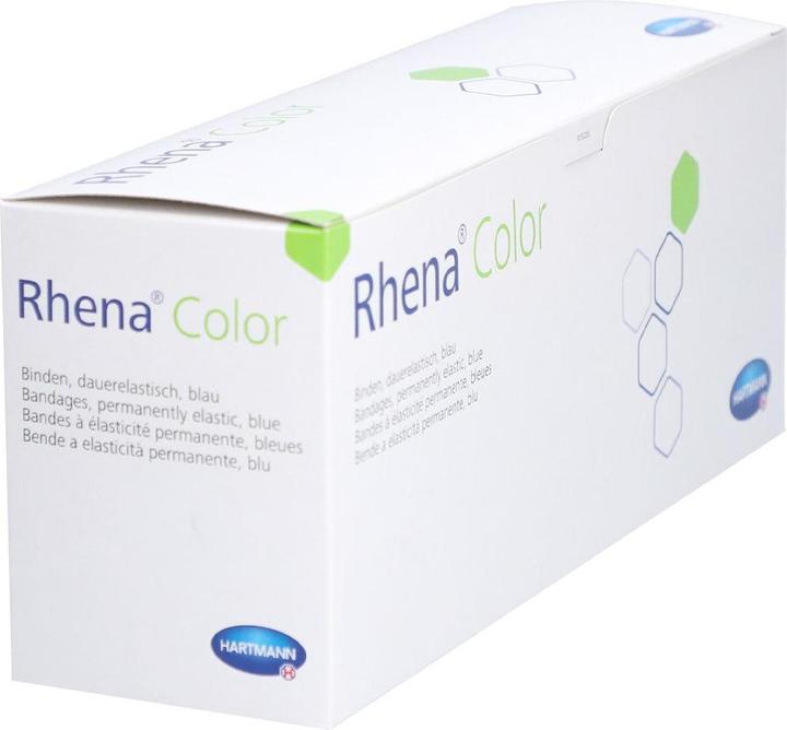 Produktbild Rhena Color Elastische Binden 8cmx5m blau offen
