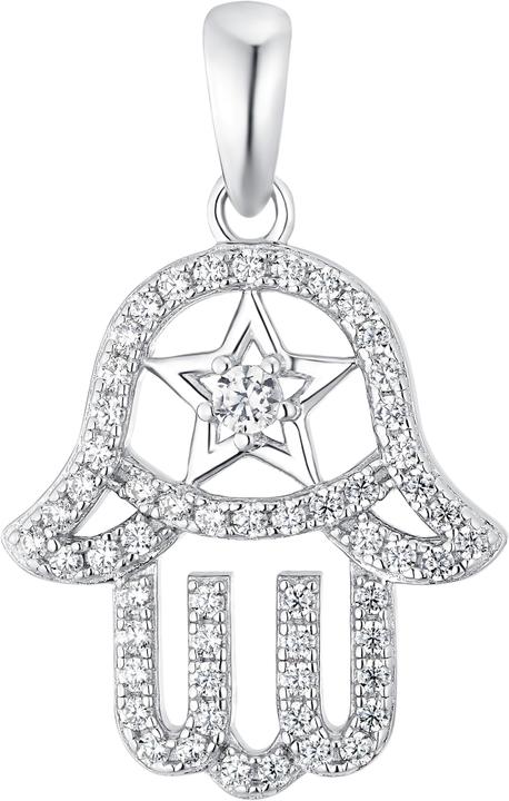 Image du produit Amor Pour femmes, argent sterling 925 zirconium | Hamsa main (Argent 925)
