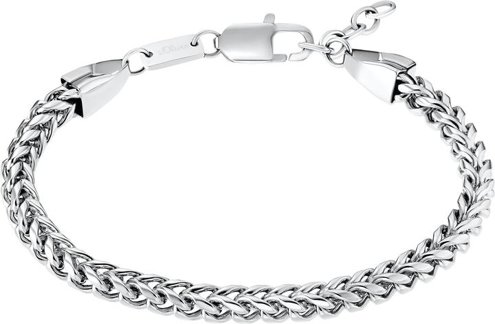 S.Oliver Armschmuck für Herren, Edelstahl (22 cm, Edelstahl)