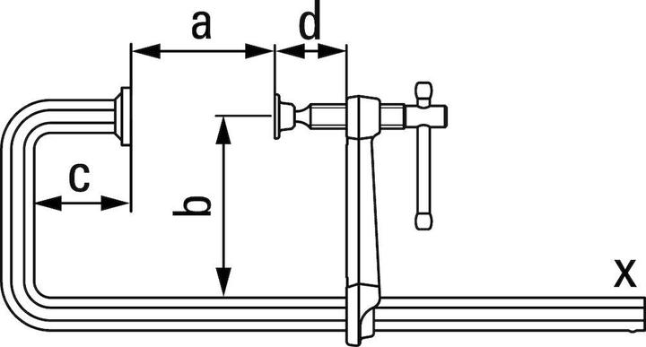 Produktbild Bessey Hochleistungszwinge in U-Form (500 mm)