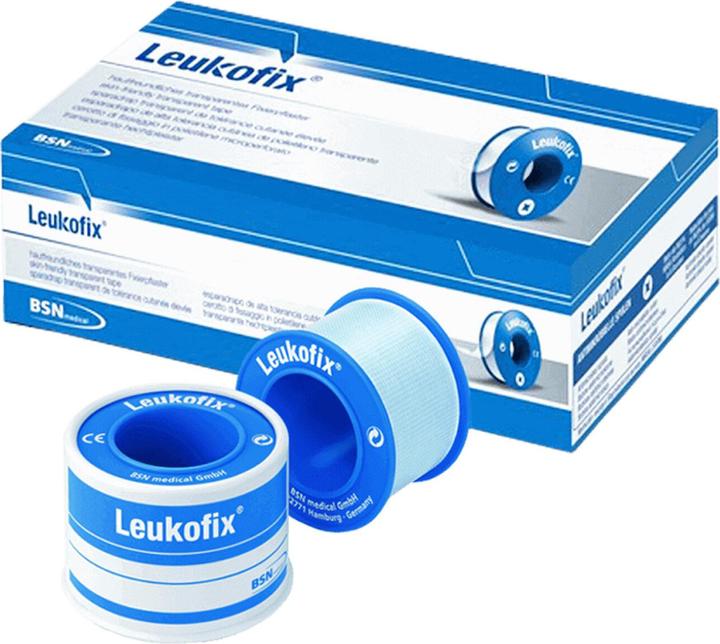 BSN Leukofix, Rollenpflaster, ohne Schutzring, 5m:5cm (6 x)