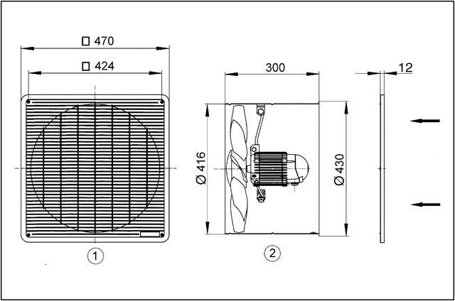 Immagine prodotto Maico MAI EZF 40/6 B Ventilatore da incasso a parete