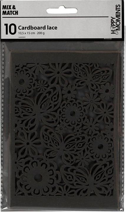 Immagine prodotto Creativ Company Cartoncino nero a fantasia, 10 pezzi. (200 g/m², 10 x)