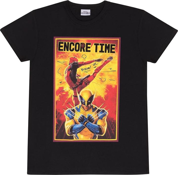 Actual product image Deadpool & Wolverine Unisex Adult Encore Time T-Shirt (L)