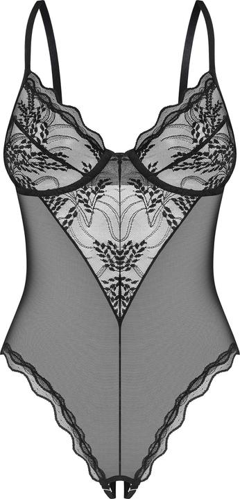 Produktbild Obsessive Exquisite Perisia Schrittloser Body Schwarz (S)