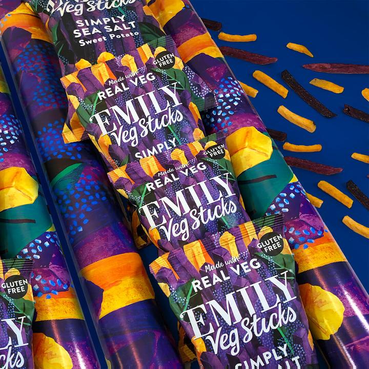 Actual product image Emily's Snacks Veg Sticks - Simply Sea Salt (35 g)