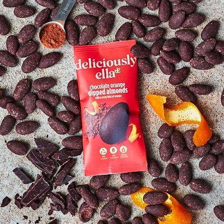 Actual product image Deliciously Ella Chocolate Orange Dipped Almonds small (27 g)