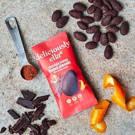 Actual product image Deliciously Ella Chocolate Orange Dipped Almonds small (27 g)