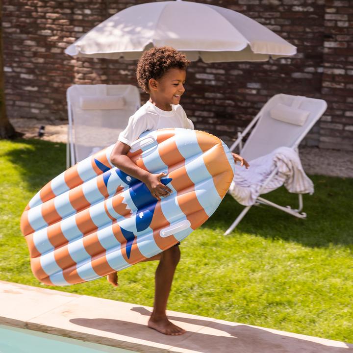 Actual product image Swim Essentials Inflatable Surfboard Striped Shark