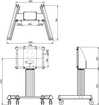 Produktbild Legamaster Rollstativ e-Screen EHA (86", 100 kg)