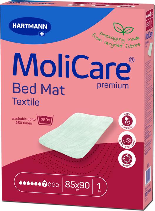 Actual product image MoliCare Premium Bed Mat Textile 7 85x90cm (1 x, XL)