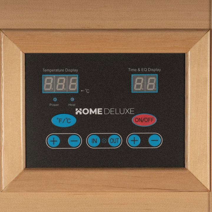 Immagine prodotto Home Deluxe Cabina a infrarossi IKENNA L - 153x110cm per 3 persone - Cabina a infrarossi con 2400 Watt