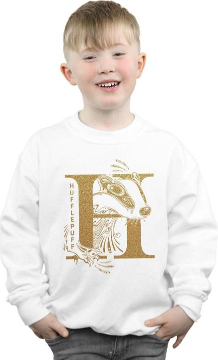 Immagine prodotto Hufflepuff Glitter Felpa Ragazzi (116)