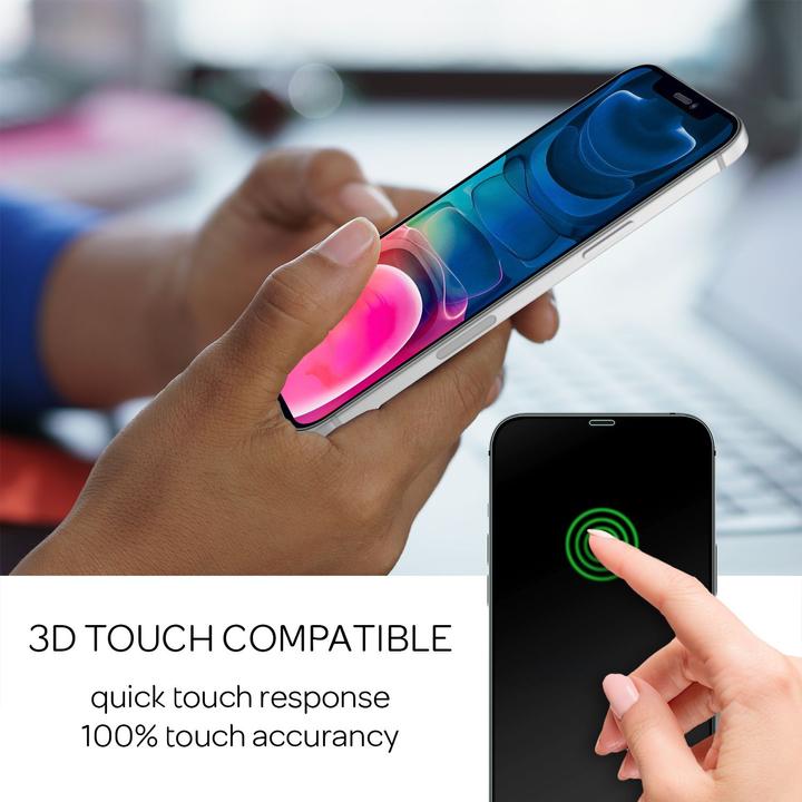 Actual product image Nalia 4x protective glass & 1x template (4 Piece, Apple iPhone 13 mini)