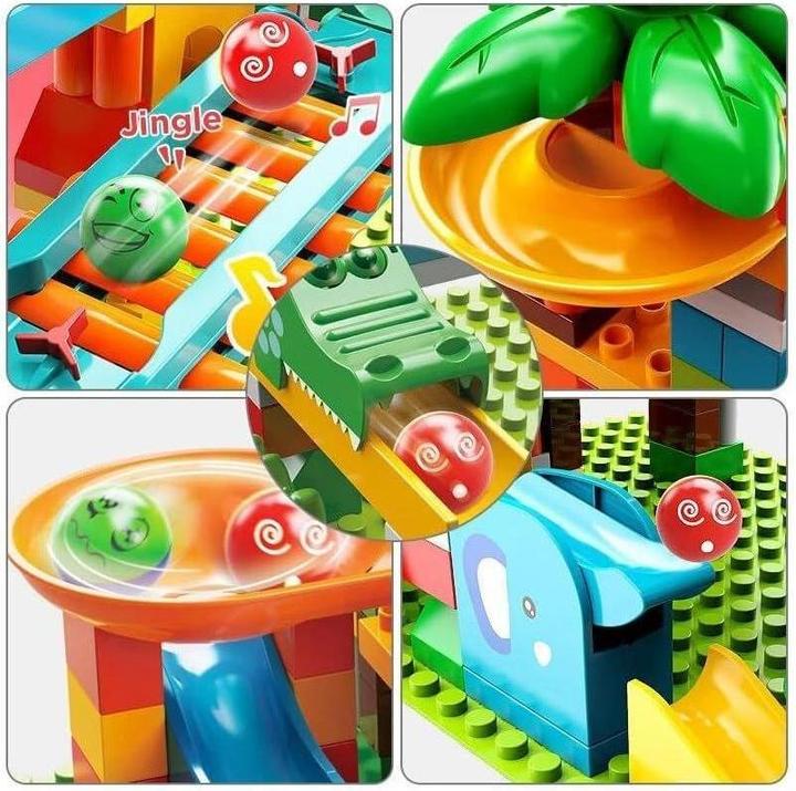 Actual product image Feelo FL1675 - Music slide marble run - large clamping blocks