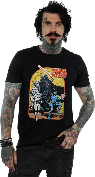 Produktbild Star Wars Vintage Comic Scene TShirt (3XL)