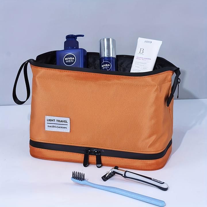 Produktbild Only-Bags.Store Grosse Kapazität Reise-Toilettenbeutel mit mehreren Fächern, für Geschäftsreise und Geschenk