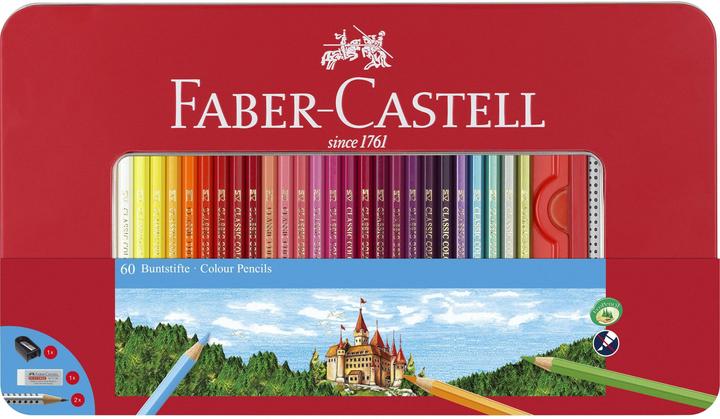 Faber-Castell Matite a colori Colore classico (Multicolore, 60 x)