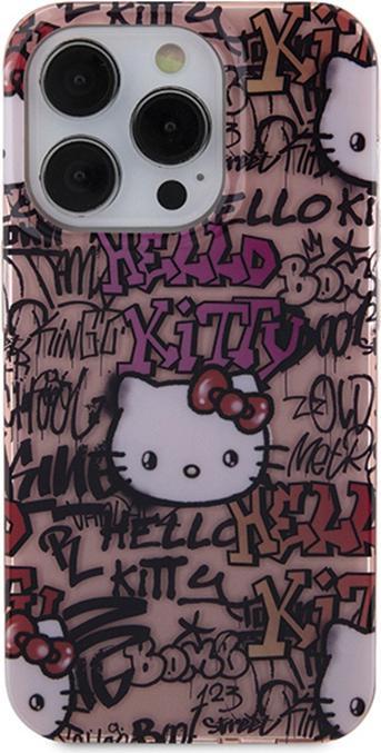 Immagine prodotto Hello Kitty HKHCP13LHDGPTP iPhone 13 Pro / 13 6.1" różowy/rosa custodia rigida IML Tags Graffiti (Apple iPhone 13 Pro)