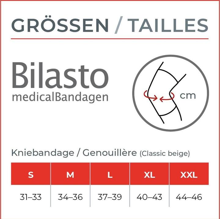 Produktbild Bilasto Uno Kniebandage M beige (M)