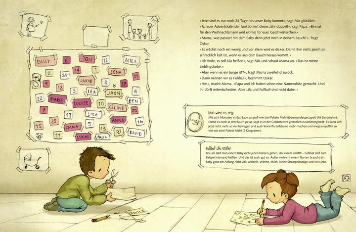 Produktbild Ein Baby in Mamas Bauch (Deutsch, Anna Herzog, Joëlle Tourlonias, 2015)