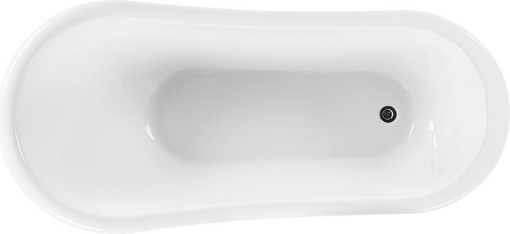 Produktbild Beliani Badewanne freistehend rot oval 170 x 76 cm CAYMAN (246 l, 76 cm)