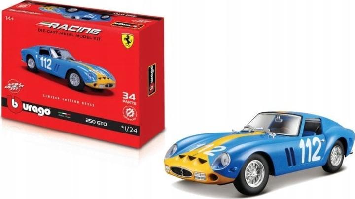 Actual product image Bburago Ferrari Racing kit 250 GTO 1/24 blue