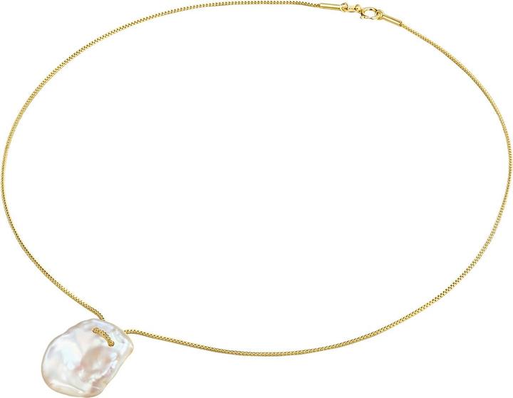 Image du produit Valero Pearls Femme argent sterling perle d'eau douce de culture or jaune 45,0 cm - 28623 (Argent Sterling, 45 cm)