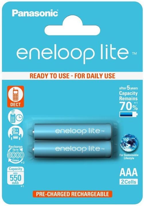 Produktbild Panasonic Eneloop Lite (2 Stk., AAA, 550 mAh)