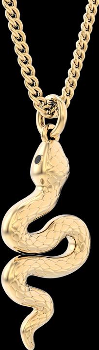 Actual product image MTM Snake Necklace (18k Gold, Brass)