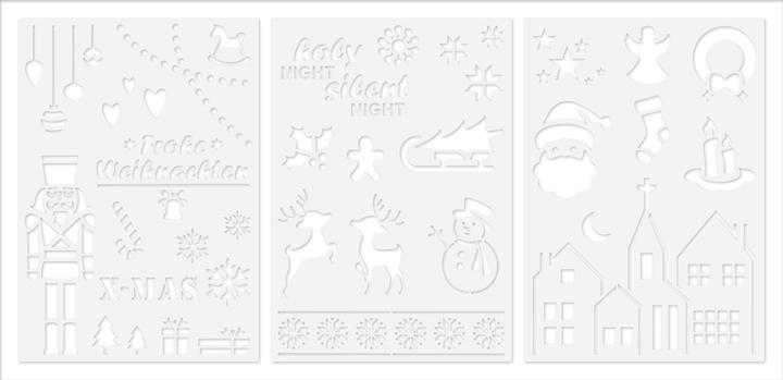 Image du produit VBS Set de pochoirs "Joyeux Noël", 3 pcs.