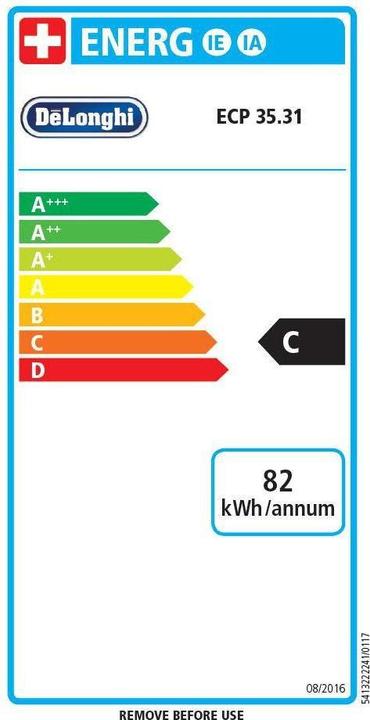 Energy Label De'Longhi Ecp 35.31