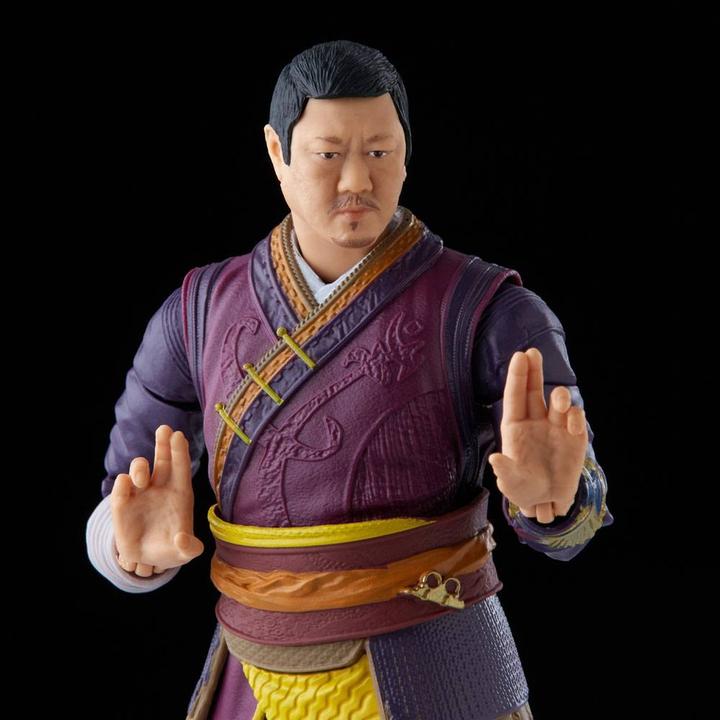 Actual product image Hasbro Legends Series Marvel's Wong Collectible Figure (15 cm), 4 Accessories and 1 Build-A-Figure Element