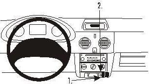 Produktbild Brodit 853264 Autohalterung Nissan Kubistar