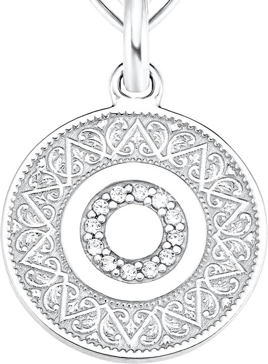 Produktbild S.Oliver Halsschmuck für Damen, 925 Sterling Silber, Zirkonia|Münze (Silber 925)