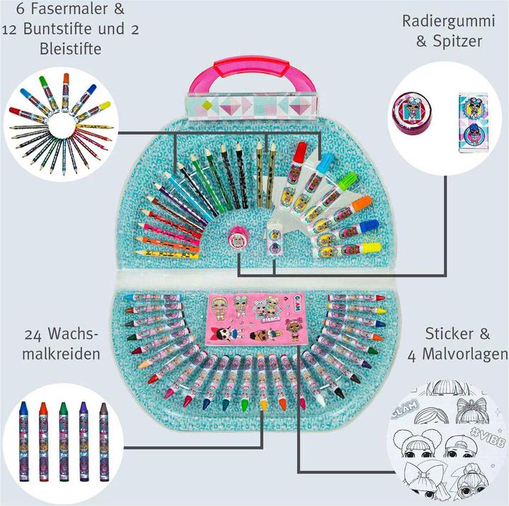Actual product image L.O.L. Surprise! Colouring Case 51 Pcs.