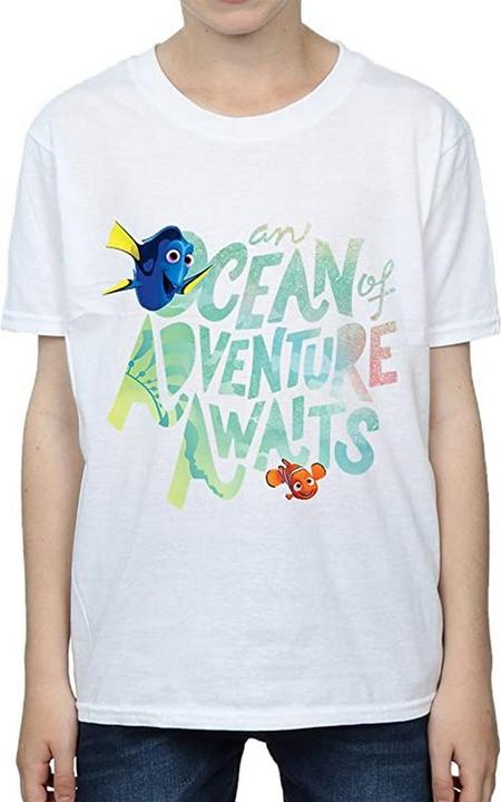 Actual product image Disney Boys Ocean Adventure Cotton T-Shirt (140, 146)